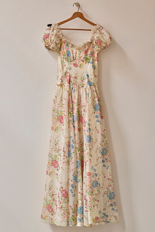 free people princess dress Vintage 1960's Princess Sleeve Maxi Dress Selected By Afterlife Boutique