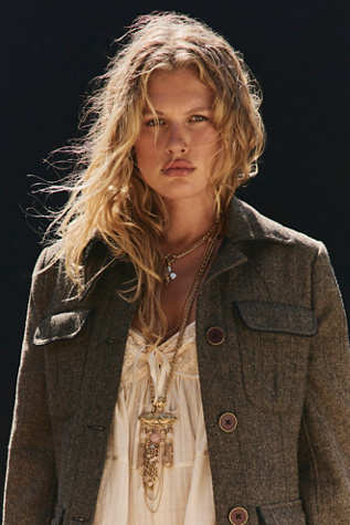 Catriona Layer Necklace by Free People in Gold