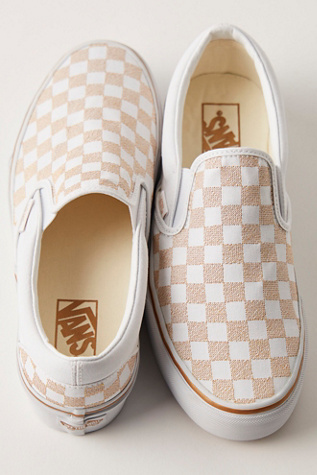 Vans Checkered Metallic Platform Slip-Ons