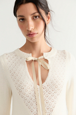 Женское платье Bali Old Flame Sweater Mini, цвет: Слоновая кость — фото 4