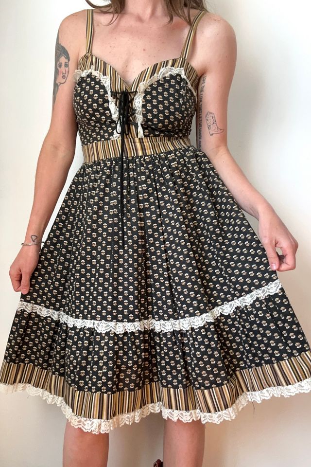 Vintage 1970s Gunne Sax Cotton Dress Selected by Grievous Angel Vintage #1