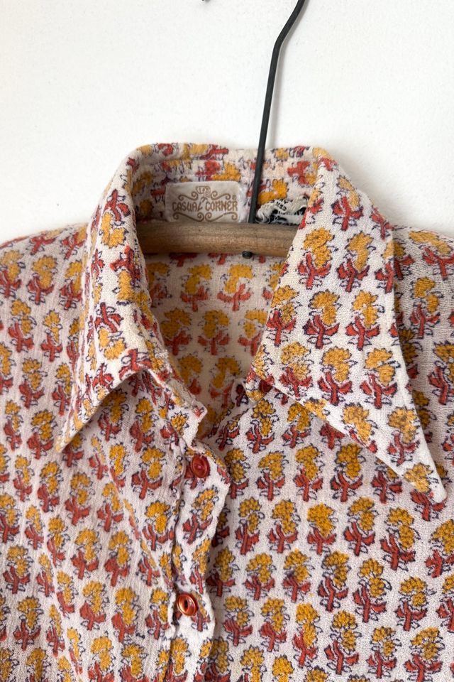 Vintage 1960s Gauze Cotton Blouse Selected by Grievous Angel Vintage #2