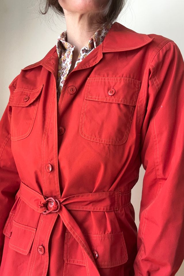 Vintage 1970s Red Cotton Jacket Selected by Grievous Angel Vintage #2