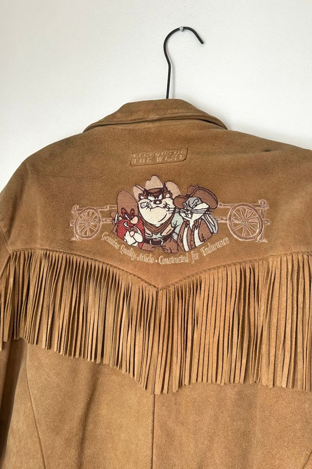 Vintage 1990s Looney Tunes Suede Fringe Jacket Selected by Grievous Angel Vintage #3