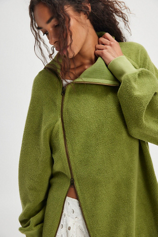 Luna Sweatshirt by Free People in Green, Size: S