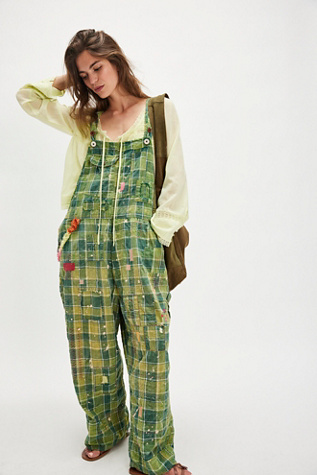 Magnolia Pearl Love Overalls at Free People in Green
