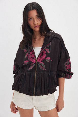 Highland Hoodie at Free People in Black Combo, Size: Small