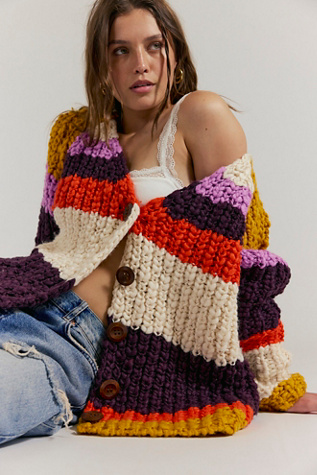 Myles Stripe Cardi by Free People, Size: XS