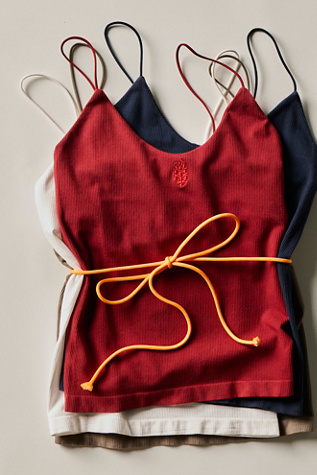 Skinny Strap Logo Tank