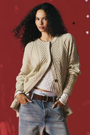 We The Free Tennessee Cable Knit Cardi
