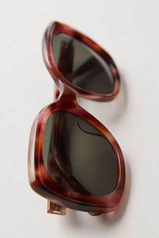 Женские солнцезащитные очки Raen Optics Raen Ronzy Sunglasses, цвет: Черепаховый / Зелёный — фото 1