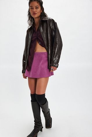 Paisley Punk Velvet Skort | Free People