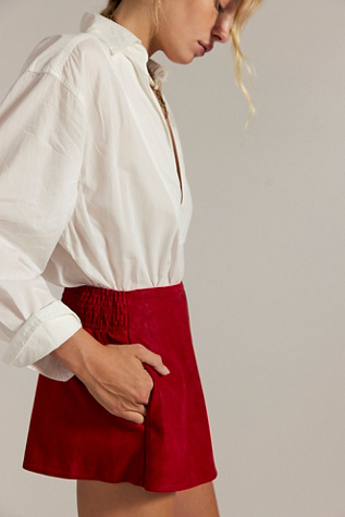 We The Free Paradise Found Suede Skort product page
