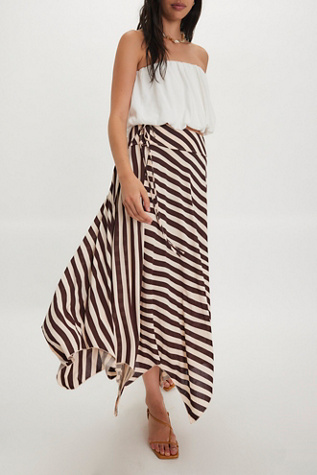 Rae Knit Printed Cascade Skirt by Free People, Size: US 6