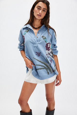 We The Free Denim Majestic Mallard Shirt