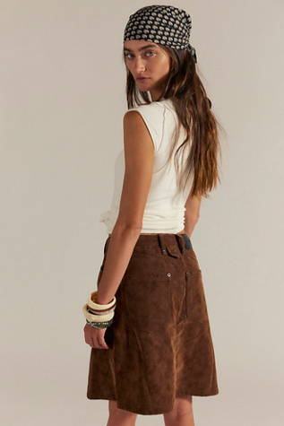 We The Free Suzy Suede Midi Skirt