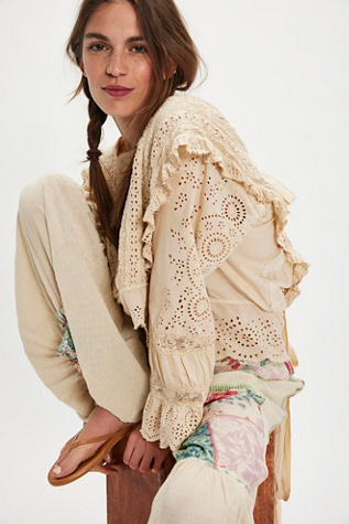 Magnolia Pearl Eyelet Rosario Blouse at Free People in White