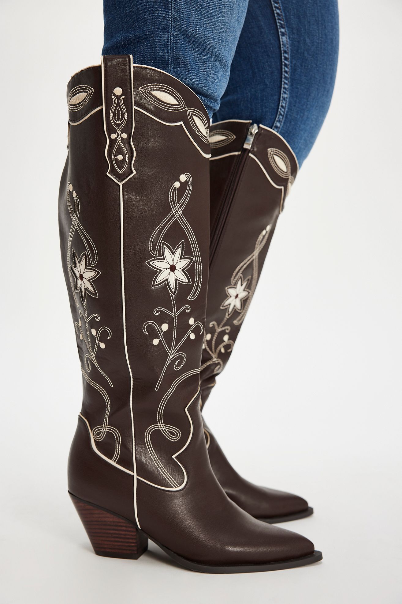 Aviva Wide-Calf Western Boots