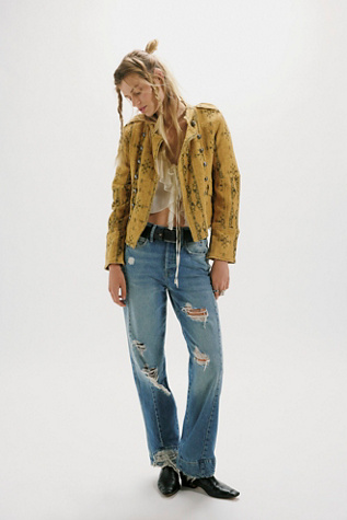 We The Free Stick Around Mid-Rise Straight Curve Jeans