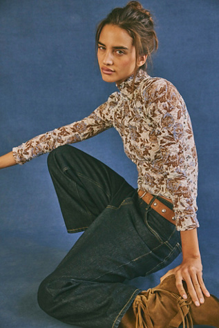 Lyric Long Sleeve by Free People in White, Size: M