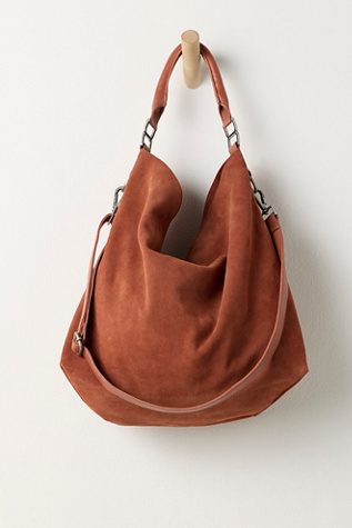 Женская сумка Free People Suzie Suede Slouchy, цвет: Коричневый — фото 3