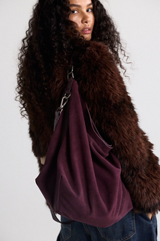 Suzie Suede Slouchy Tote Bag