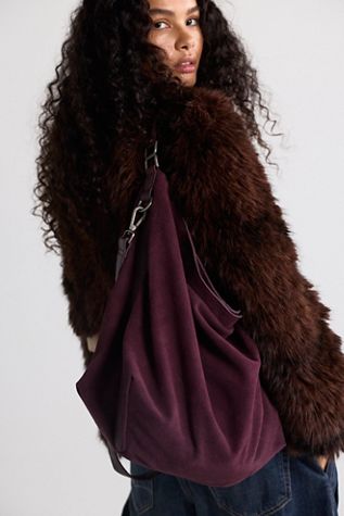 Suzie Suede Slouchy Tote Bag