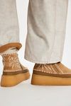Setsu Platform Floral Stitched Boots