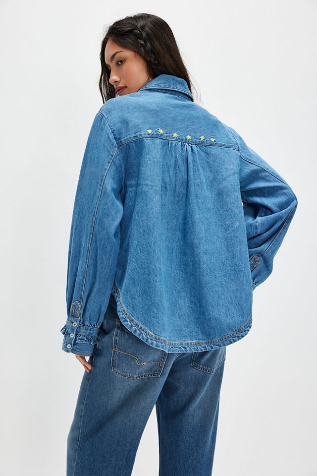 Chemise en jean à plis Robin #2