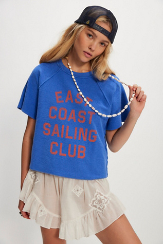 Original Retro Brand Surf Club Sweatshirt at Free People in Blue, Size: XS