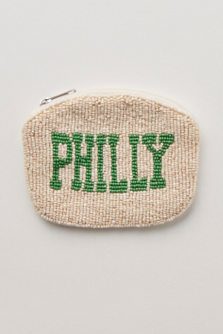 Big City Beaded Wallet Bag by Free People in White