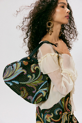 Женская сумка Anna Sui Tapestry Granny, цвет: Чёрный разноцветный — фото 5