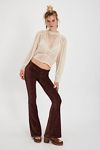 Penny Pull-On Velvet Flared Pants