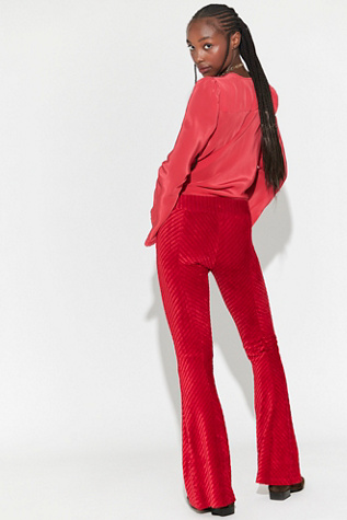 Penny Pull-On Velvet Flared Pants - thumbnail 6