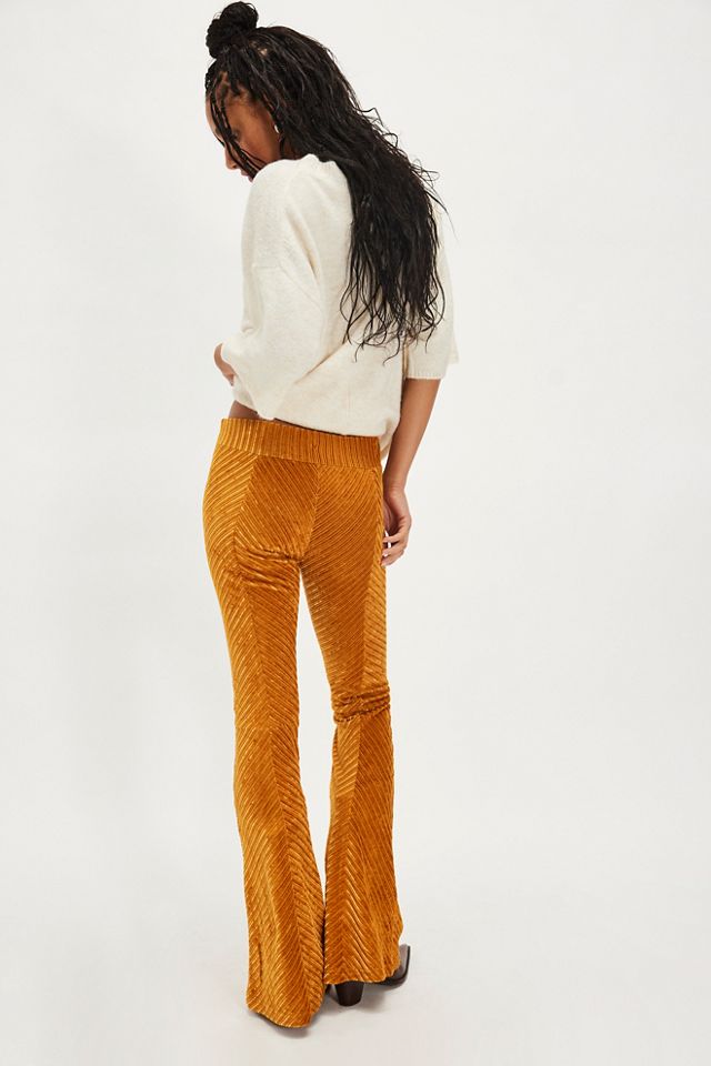Pantalon évasé en velours à enfiler Penny #2