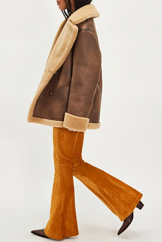 Penny Pull-On Velvet Flared Pants