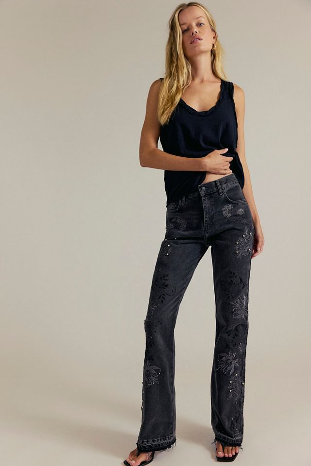 We The Free Irie Embroidered and Studded Jeans #2