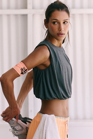 Tempo Twist Me Up Tank Top by FP Movement at Free People, Dark Shadow, XL