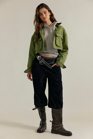 We The Free Nice Choice Cord Jeans at Free People in Black, Size: XL