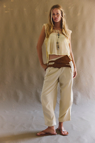 We The Free Nice Choice Cord Jeans at Free People in White Swan, Size: XL