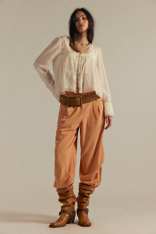 We The Free Nice Choice Cord Jeans at Free People in Peach Pansy, Size: Medium