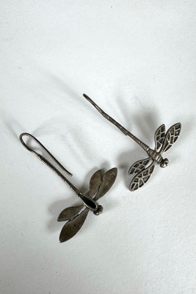 Vintage Sterling Silver Dragonfly Earrings Selected by Cherry #1