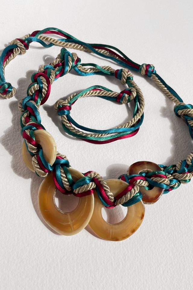 80s Vintage Braided Cord Tie-Around Belt Selected by MARMALADE #2