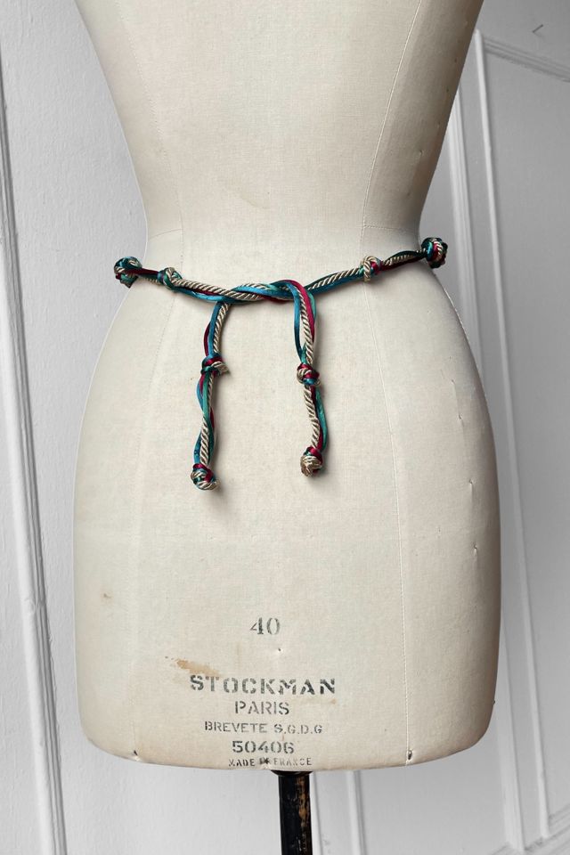 80s Vintage Braided Cord Tie-Around Belt Selected by MARMALADE #3