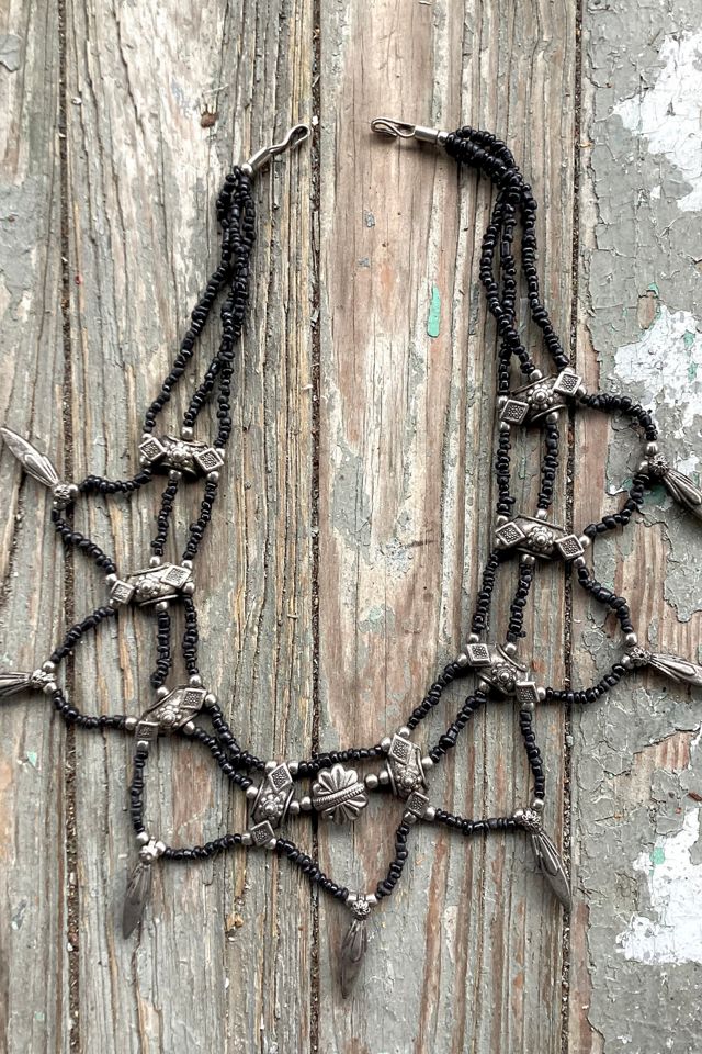 Vintage 1980s Tribal Statement Necklace Selected by Cherry #1