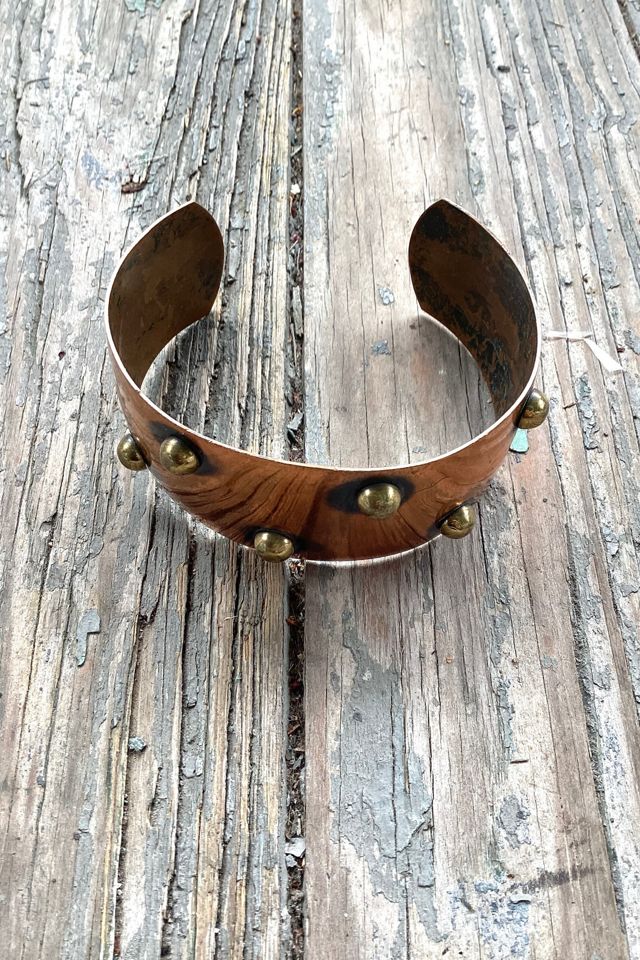 Vintage MCM Brutalist Copper Cuff Selected by Cherry #1
