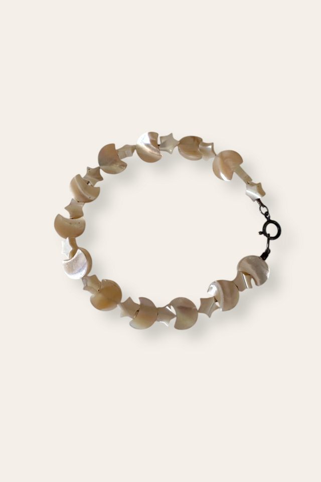 Vintage 1990's Mother Of Pearl Stars & Moons Bracelet Selected By Afterlife Boutique #2