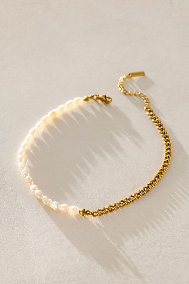 Bracelet de cheville perle St. Moran #1