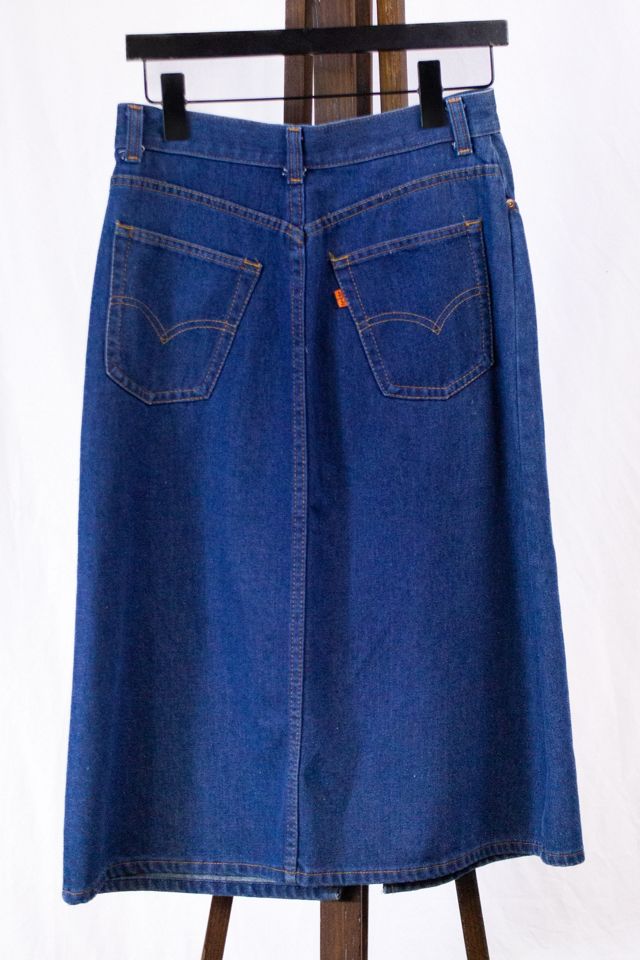 Vintage Levi's Orange Tab Denim Skirt Selected by Black Shag Vintage #1
