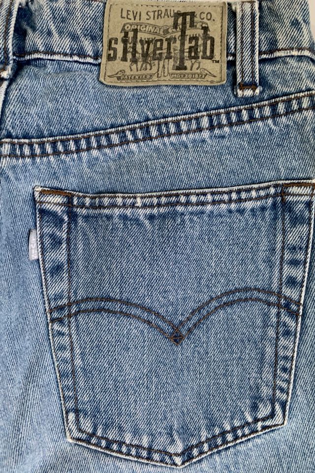 Vintage 1990s Distressed Silver Tab Levi's Denim Jeans Selected by SharpLilTeeth #2